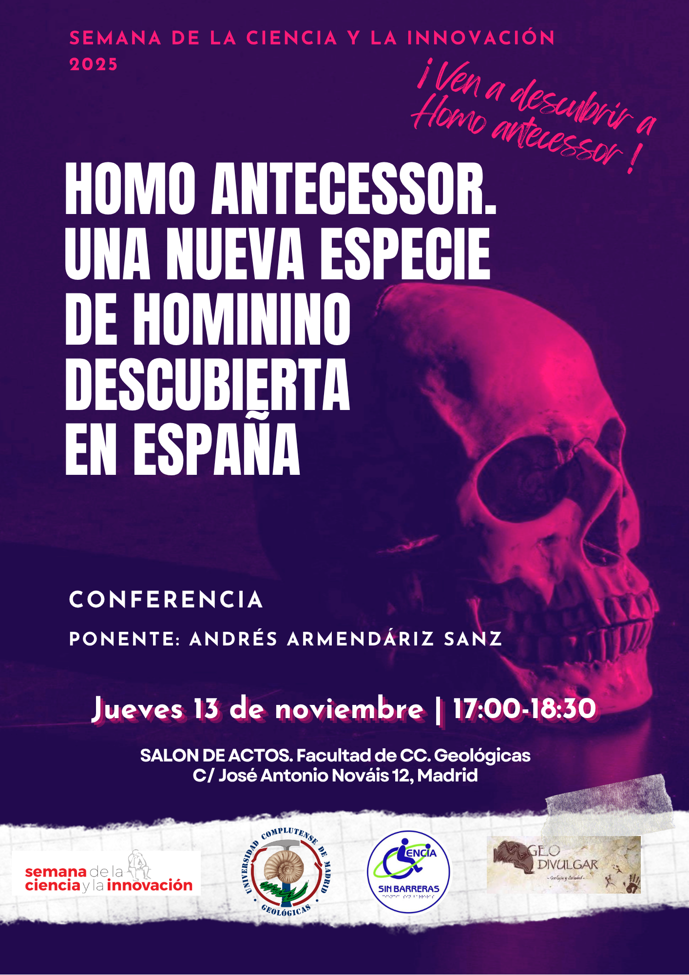 Exposiciones, Conferencias y Concursos Semana de la Ciencia y la Innovación 2025